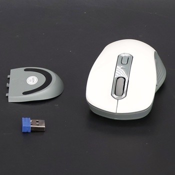 Bezdrôtová myš TECKNET, Bluetooth myš (Tri-Mode: BT 5.0/3.0+2.4G) s USB-A prijímačom, 4800 DPI