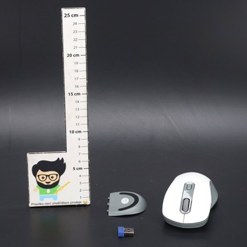 Bezdrôtová myš TECKNET, Bluetooth myš (Tri-Mode: BT 5.0/3.0+2.4G) s USB-A prijímačom, 4800 DPI