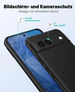 Pouzdro na telefon SineOrdo pro Google Pixel 8A, matné ochranné pouzdro, tenké silikonové TPU,