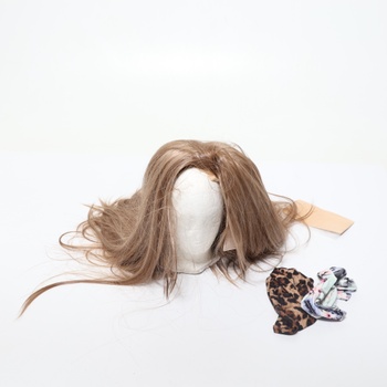Parochňa Sapphirewigs s čelenkou, rovné vlasy, dámska syntetická svetlo hnedá parochňa s čelenkou,