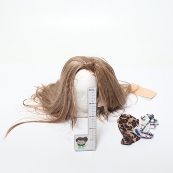 Parochňa Sapphirewigs s čelenkou, rovné vlasy, dámska syntetická svetlo hnedá parochňa s čelenkou,
