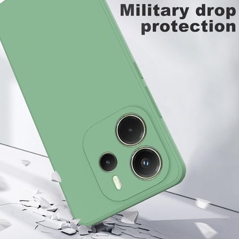 Pouzdro pro Xiaomi Redmi Note 14 4G + 2 ochranné fólie na displej, tenké měkké tekuté silikonové