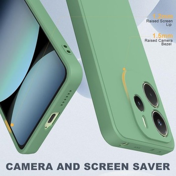 Pouzdro pro Xiaomi Redmi Note 14 4G + 2 ochranné fólie na displej, tenké měkké tekuté silikonové