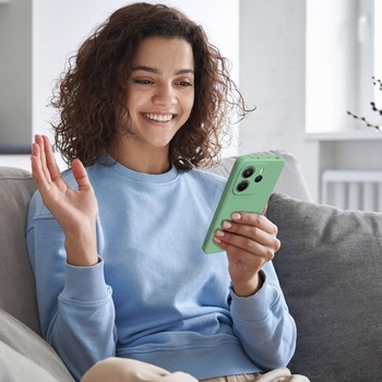 Pouzdro pro Xiaomi Redmi Note 14 4G + 2 ochranné fólie na displej, tenké měkké tekuté silikonové