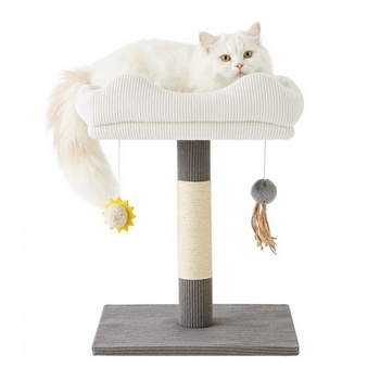 Škrabadlo pre malé mačky Gardner Pet, šedé, vysoké 51 cm