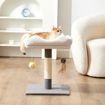 Škrabadlo pre malé mačky Gardner Pet, šedé, vysoké 51 cm