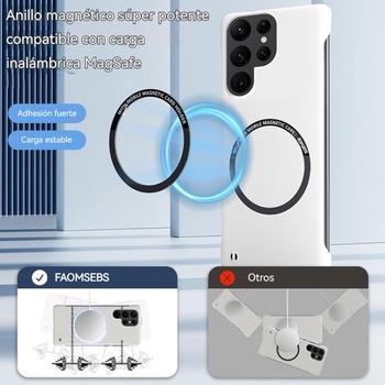 Magnetické puzdro FAOMSEBS bez hrán pre Samsung S26 Ultra, kompatibilné s MagSafe (pocit holého