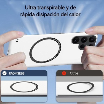 Magnetické puzdro FAOMSEBS bez hrán pre Samsung S26 Ultra, kompatibilné s MagSafe (pocit holého