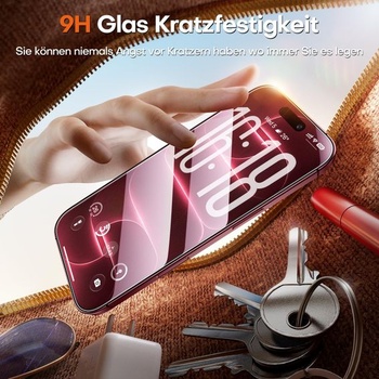 Ochranné tvrzené sklo TOCOL pro iPhone 18 Pro Max, 6,9 palce, snadná instalace, průhledné.