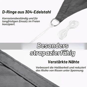 Slnečná plachta Rivenlo 5x5x7, 1m