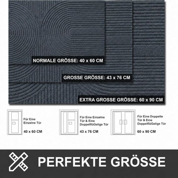Rohožka 43x76 cm do interiéru aj exteriéru - Protišmyková rohožka zachytávajúca nečistoty - Prateľná