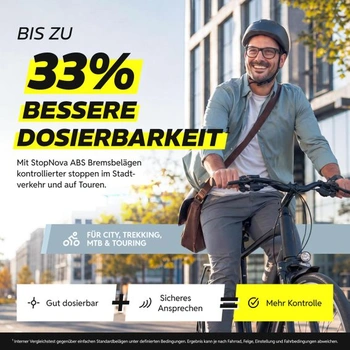 Brzdové destičky V-Brake pro jízdní kola, 72 mm, jemně nastavitelné, 2 páry pro Shimano, brzdové