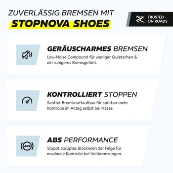 Brzdové destičky V-Brake pro jízdní kola, 72 mm, jemně nastavitelné, 2 páry pro Shimano, brzdové