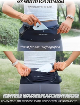 Bežecký pás Build & Fitness so zipsom čierna M