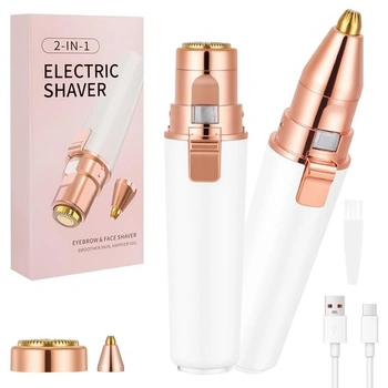 AOOWU Odstraňovač chloupků na obličeji pro ženy, 2 v 1 USB…