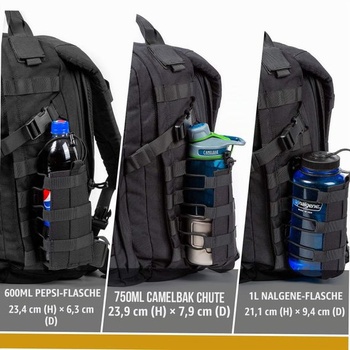 Držiak na fľašu OneTigris ROC MOLLE, puzdro na fľašu, extrémne minimalistický, kojotovo hnedý