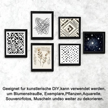 Rám na obrázok s výplňou, štvorcový rám na obrázok s výplňou 20 x 25 cm, s priehľadnou akrylovou