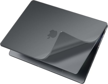 Mäkké PP puzdro pre MacBook Pro 14 palcov 2026-2021, matná citrusovo žltá matne čierna MacBook Pro