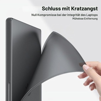 Měkké PP pouzdro pro MacBook Pro 14 palců 2026-2021, matná citrusově žlutá matně černá MacBook Pro