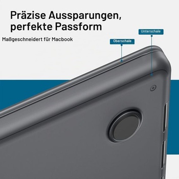 Měkké PP pouzdro pro MacBook Pro 14 palců 2026-2021, matná citrusově žlutá matně černá MacBook Pro