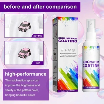 100ml sublimační sprej, sublimace na bavlněná trička, sublimační sprej na bavlněná trička, svítící