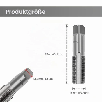 DEANKEJI 1dielna kohútik na potrubie, strieborný strojný kohútik 1/2 palce