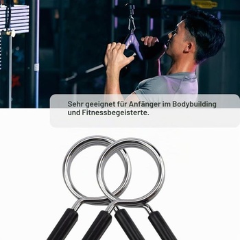 DEANKEJI 4dielne objímky na činku 30 mm, objímka na činku, pružinová oceľ