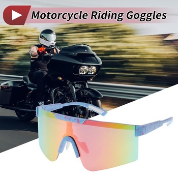 1 sada motocyklových okuliarov s antireflexnou úpravou, triacetylcelulózové PC UV400 cyklistické