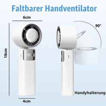 Prenosný ventilátor PTHTECHUS/ biela