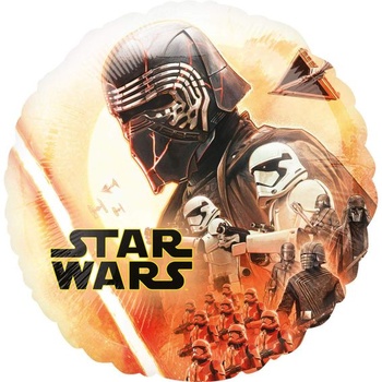 Amscan 4034601 - Fóliový balónik Star Wars, veľkosť cca 45 cm, okrúhly balónik, hélium, Skywalker,