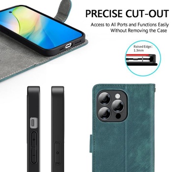 Kožený kryt na telefón pre Oukiteľ C61/C61 Pro, peňaženka s RFID ochranou, magnetické ochranné