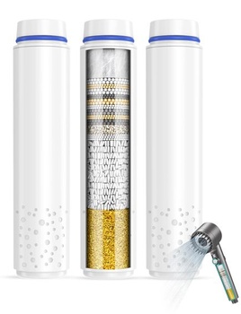 Náhradné filtre MEKO, balenie 3 kusov, LEN pre sprchové hlavice MEKO s 18vrstvovými filtrami, balenie 3