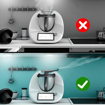 Odvádzač pary pre Thermomix TM5 TM6 TM7, príslušenstvo na odvádzanie pary vyrobené z potravinárskeho