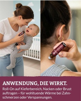 Heldengrün® Bio klinček Roll-on [100% prírodný] - Teplý a korenený roll-on na čeľusť, krk a spánky