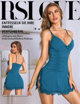 RSLOVE spodní prádlo Babydoll pro ženy - dámská sexy noční košilka s krajkou, noční prádlo XXL,