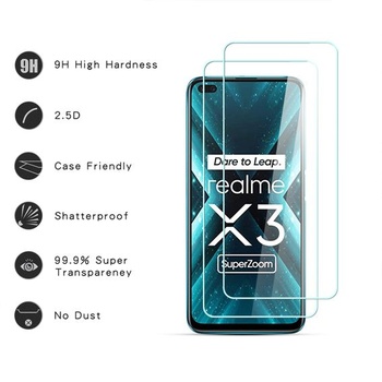 Ochranná fólia na displej pre Realme X3 SuperZoom, tvrdené sklo s tvrdosťou 9H, odolné proti