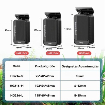 Čistič akváriového skla Hygger, magnetický odstraňovač rias, čistič skla pre akvária, magnetický