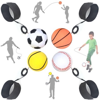 Neónová pružinová lopta so špagátom, lopta so špagátom, lopta na zápästie, lopta na povrázku, návrat