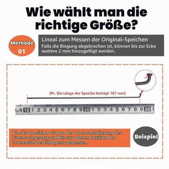 Drôty pre elektrobicykle, elektrobicykle, trojkolky, 12G, 2,5 mm, oceľ, 131 mm-298 mm, s medenou krytkou,
