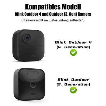 Držiak kamery Blink Outdoor 4 (2 kusy), 360 ° nastaviteľný nástenný držiak s ochranným puzdrom