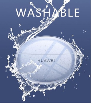 Průhledné pouzdro GIOPUEY kompatibilní s Huawei FreeBuds 6i, TPU nárazuvzdorné ochranné pouzdro,