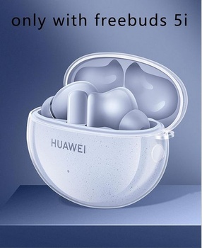 Priehľadné puzdro GIOPUEY kompatibilné s Huawei FreeBuds 6i, TPU nárazuvzdorné ochranné puzdro,
