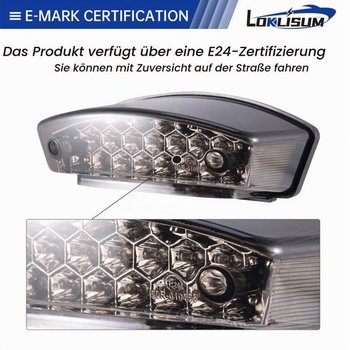 Zadní světlo pro motocykl 12V 21LED, brzdové světlo pro osvětlení SPZ, univerzální kompatibilní s