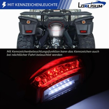 Zadní světlo pro motocykl 12V 21LED, brzdové světlo pro osvětlení SPZ, univerzální kompatibilní s