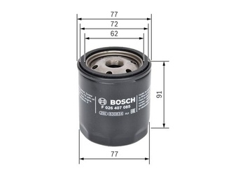 Olejový filter BOSCH F026407085