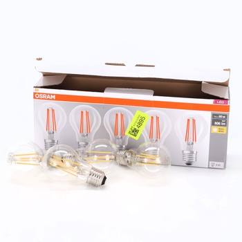 Osram LED žiarovka s vláknom, pätica A60, tvar žiarovky 7W 827, 2700K teplá biela, E27, číra, 806 lm,