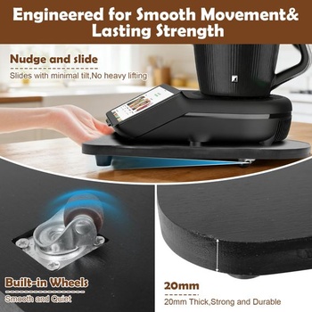 Posuvná doska TM7 pre Thermomix, doska pre Thermomix s teflónovými nožičkami, hladko kĺzajúci