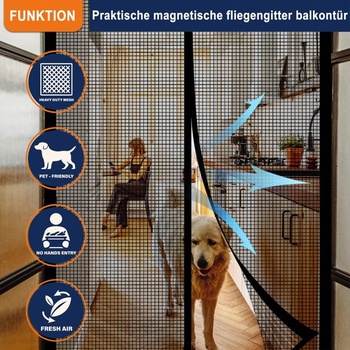 Sieť proti hmyzu Diker magnetická 200x75