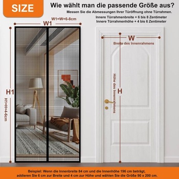 Sieť proti hmyzu Diker magnetická 200x75