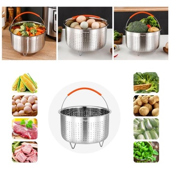 Naparovací kôš pre Instant Pot, nerezový naparovací kôš na zeleninu (3 l)